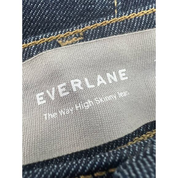 EVERLANE The Way High Clean Front Skinny Jeans Dark Indigo Women's Size 27 - Picture 11 of 12